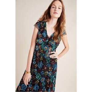 NWT Eva Franco‎ Glenna Sequined Midi Dress Multicolor Size 0 Party/Cocktail